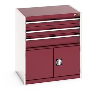 40020033.** Bott Cubio drawer cabinet with overall dimensions of 800mm wide x 650mm deep x 900mm high...